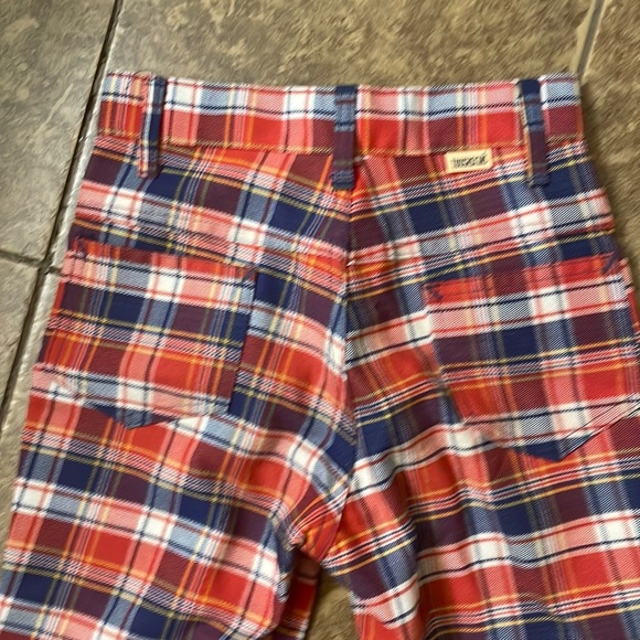 Vintage plaid bell bottom- flare jeans size 00 -1 - Picture 9 of 12